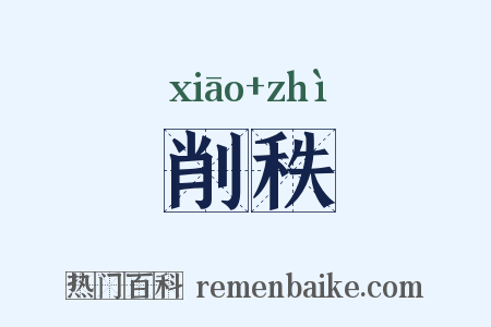 削秩是什么意思的图片